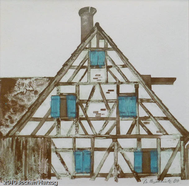 Brigitta Heyduck - J1017 - Fränkisches Bauernhaus