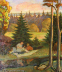 Wolfgang Jäger - J675 - Picknick am Waldbach